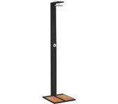 vidaXL Ducha de Exterior para Piscina Mueble Ratán PE y Madera Acacia Color Beige,  Gris,  Negro y mas