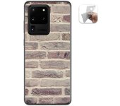 Tumundosmartphone Funda Gel Tpu para Samsung Galaxy S20 Ultra diseño Ladrillo 01 Dibujos