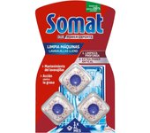 Somat-  Limpia Máquinas - limpia lavavajillas para cal y grasa, limpiador para lavavajillas durante el lavado 3 pastillas