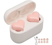 Heart Shaped Wireless Earbuds Wireless Earbuds Headphone Waterproof 20 Hours Playtime with Charging Case for Outdoor Gym Sports