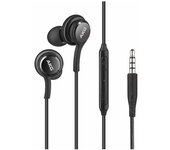 SAMSUNG auriculares con cable jack 3.5mm manos libres Tuned by AKG modelo EO-IG955 originales color negro ⋆ Sonido premium ⋆ Micrófono integrado ⋆ Diseño ergonómico para uso prolongado