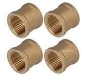 Suinga Manguito Hembra Roscado 2" Latón - Pack de 4 - Para Instalaciones de Riego y Obra Civil
