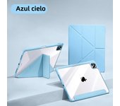 Acrylic Clear Case for 2024 iPad Air 11/13 M2 Pro 11/13 M4 for iPad Air 4 Air 5 Pro 11/12.9 iPad 5/6/7/8/9/10th Y-fold Stand