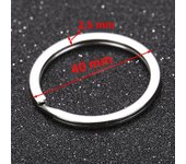 20pcs Stainless Steel Split Jump Rings Metal Hook for Keychain Making DIY