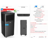TCL aire acondicionado portátil P07F4CB0 7000BTU R290 un negro