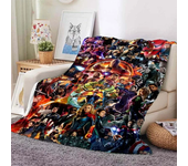 Marvel The Avengers Blanket for Sofa Soft Flannel Throw Fluffy Bed Blanket New Born Winter Children Blanket Baby Gift Miniso