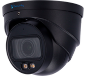 X-Security Cámara IP Turret  - 4 Megapíxel  (2688x1520) - Lente Motorizada 2.7~13.5mm - WDR 120dB | Dual Light(IR 40m y Luz Blanca 40m) - WizSense, con clasificación de humano y vehículo - MicroSD 256GB / IP67