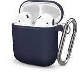 For Apple AirPods 1/2 generation cover Wireless bluetooth earphones Case For AirPods 2 1 Slilcone Cover Accessories With Keyring