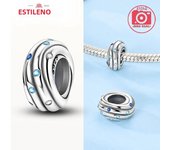 Real S925 Silver Stopper Clip Charm Star Bow Charms Beads for Original Pandora Bracelets Fine Jewelry Gifts for Women Diy