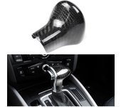 Cubierta de perilla de cambio de fibra de carbono real para Audi A4 2014-2016 / A5 Q5 2013-2017 / A6 A7 Q7 2012-2015 / S6 S7 2013-2015 Cambio de marchas automático Accesorios de ajuste interior Brillante no ABS