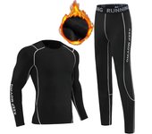 Kids Boys Girls Velvet Keep Warmer Running Set Shirts Pants Winter Outdoor Sport Suit Fitness Basketball Cycling Tights Leggings