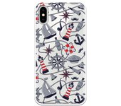 Funda compatible con iPhone X - XS - Patron marinero