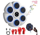 La nueva máquina de boxeo musical inteligente bluetooth, equipada con guantes de Boxeo de medio dedo, es la primera opción para adultos y niños para practicar boxeo. entrenador de boxeo musical colgado en la pared, fácil de usar