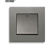 Eiomr Wall Switch Light 1 Gang 1 2 Way Control Socket Push Button EU Standard AC 110V-250V Toggle Switch on/Off Lamp Wall Switch