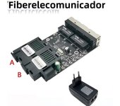 Reverse POE Switch 2F4E 10/100M Fast Ethernet switch Converter Ethernet Fiber Optical Media Converter PCBA  12VIN 12VOUT