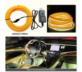 Car Interior Decorative Lamps EL Wiring Neon Strips Dashboard Auto LED Ambient Lights DIY Flexible Atmosphere Lamp 1M/3M/5M
