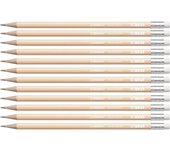 Stabilo lapiz grafito con goma swano pastel melocotón -12u-