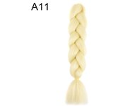 24Inch Synthetic Braiding Hair Extension Ombre Color Rainbow DIY Jumbo Hair Pink Red Blue Hairstyle for Women