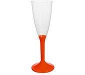 MONOUSO | Copa Reutilizable PS Pie Rojo Cava 120ml 2P (20 Uds)