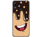 Tumundosmartphone Funda Gel Tpu para Huawei P Smart 2019 / Honor 10 Lite diseño Helado Chocolate Dibujos