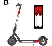 Protection Reflective Strip Stickers For Xiaomi M365/Pro/1S/Pro 2  Electric Scooter Sticker Cycling Night Safety Accessories