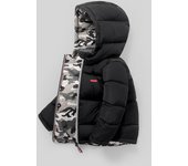 Can Be Worn On Both Sides Winter Boys Jacket Thick Keep Warm Hooded Coat For Kids Children Birthday Christmas Present Outerwear