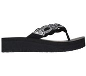 Skechers Vinyasa - Darling Perfection Sandalias de dedo para mujer negras en textil y sintético 83709