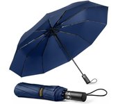 Paraguas plegable, Paraguas Automático Resistant to Viento y Compacto with 10 Varillas, Apertura y Cierres automáticos With a Boton, Paraguas de viaje portátil para hombres y mujeres