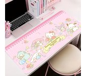 Sanrio Family Anime Mouse Pad Kuromi My Melody Cinnamoroll Hello Kitty Kawaii Large Mousepad Pink Office Table Mat Gaming Carpet