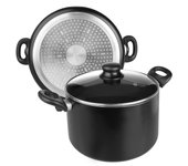 IBILI - Olla con tapa de cristal, Aluminio, 24 cms, Antiadherente, Apta para induccion