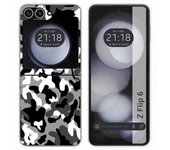 Tumundosmartphone Funda Carcasa Dura para Samsung Galaxy Z Flip 6 5G diseño Snow Camuflaje Dibujos