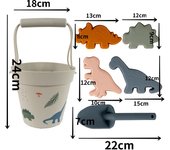 Juguetes de playa Juguetes de silicona para niños Juego de herramientas de excavación de arena
