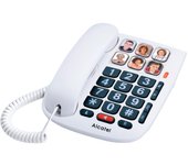 Alcatel tmax10 blanco teléfono fijo con cable teclas grandes manos libres