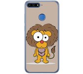 Tumundosmartphone Funda Gel Tpu para Huawei Honor 7A / Y6 2018 Diseño Leon Dibujos