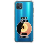 Funda Silicona Antigolpes para Oppo A16K diseño Hombre Escalada Dibujos