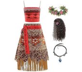 Princesa Moana Cosplay para Niñas Halloween disfraces Carnaval Partido traje