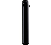 Wolfpack Tubo De Estufa Acero Vitrificado Negro Ø 120 mm. con Llave Estufas De Leña, Chimenea, Alta Resistencia, Color Negro