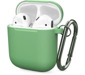 For Apple AirPods 1/2 generation cover Wireless bluetooth earphones Case For AirPods 2 1 Slilcone Cover Accessories With Keyring