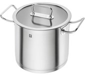 ZWILLING - Olla Alta Extra, De 24 a 28 cm, Para Asar, Freir y Calentar, Apta Inducción y Horno, Base Multicapa Titanio, Acero Inoxidable, Profesional
