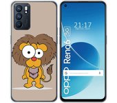 Funda Silicona para Oppo Reno 6 5G diseño Leon Dibujos