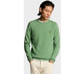Lyle & Scott Crew Neck jersey verde para hombre