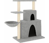 Rascador para Gatos con postes de isal gris Claro 153 cm