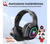 ONIKUMA B100 Wireless Gaming Headset 2.4Ghz Wireless Earphones With Mic Low Latency Tri-mode Headset for PC PS5 Gamer