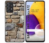 Tumundosmartphone Funda Gel Tpu para Samsung Galaxy A72 diseño Ladrillo 03 Dibujos