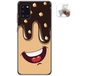 Tumundosmartphone Funda Gel Tpu para Samsung Galaxy A31 diseño Helado Chocolate Dibujos