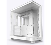Caja  atx semitorre nzxt h6 flow blanca cristal tintado cc-h61fw-01