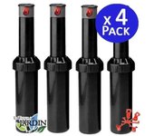 K RAIN Pack 4 Aspersor de riego KRain Minipro 1/2'' | Alcance 5,1 a 9,1 m | Aspersor ajustable profesional