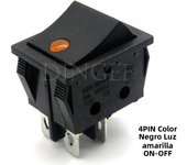 1PCS rocker switch KCD4 4PIN 6PIN 2 / 3 position ON-OFF Mini with light cat-eye 220V LED rocker switch button 16A 30A 250VAC 20A
