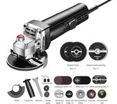 Amoladora de ángulo multifuncional para uso doméstico, 11000r/min, con muchos accesorios para ranurar paneles de pared, corte de pisos, corte de azulejos, etc.