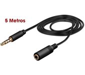 Prolongador Jack 3,5mm M/H,Cable Audio alargador Extensor | Jack Audio Estéreo 3,5 mm Macho a Hembra | Cable alargador de Audio estéreo | para Altavoces, Auriculares, Móvil, Tablet, MP3